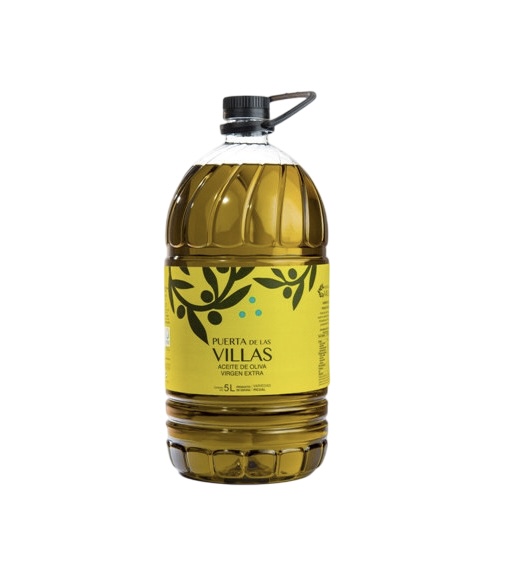 Aceite de Oliva Virgen Extra - PUERTA DE LAS VILLAS - 5 Litros PET. 3 unidades Caja