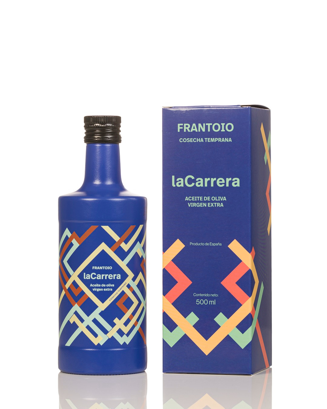 NUEVA COSECHA 2025/26. TEMPRANO FRANTOIO - Aceite de Oliva Virgen Extra - SCA La Carrera - Estuche Botella Cristal Argos 500 ml. 6 unidades Caja