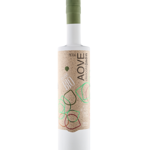 Aceite de Oliva Virgen Extra - Picual Ecológico. Premio Jaén Selección 2025 - OLEÍCOLA JAÉN - 500 ml. - 12 unidades Caja